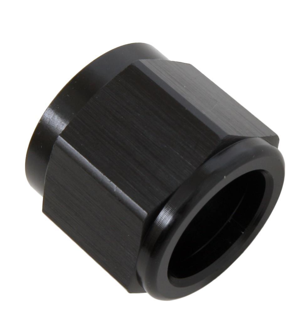 Earl's Performance Tube Nuts AT981810ERL Fitting, Nut, Aluminum, Black Anodized, -10 AN, Female Threads, Each