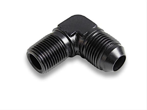 Earl's Performance AN to NPT Adapter Fittings AT982216ERL Fitting, Adapter, NPT, 90 Degree, Aluminum, Black Anodized, -16 AN, 1 in. NPT, Each thumbnail 2