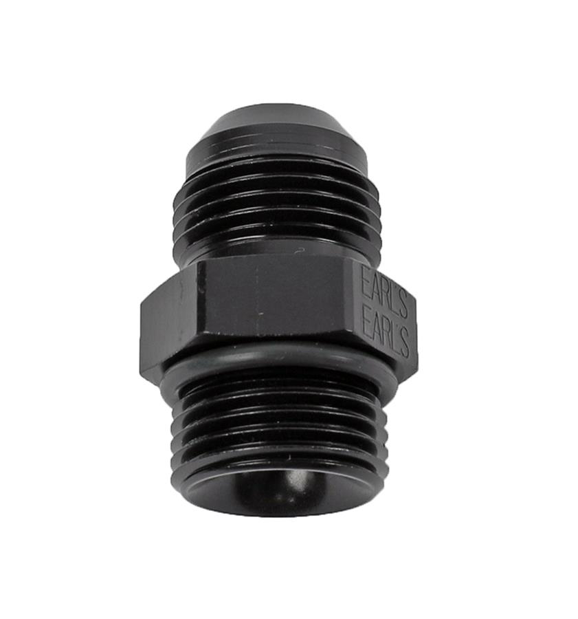 Earl's Performance AN Port Adapters AT985010ERL Fitting, Adapter, to Straight Cut, Straight, Aluminum, Black Anodized, -10 AN, -10 AN, Each thumbnail 2