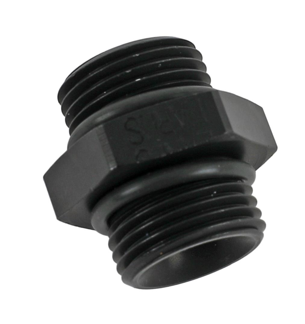 Earl's Performance Couplers AT985108ERL Fitting, Coupler, Union, Straight Cut to Straight Cut, Straight, Aluminum, Black Anodized, -8 AN, -8 AN, Each thumbnail 2