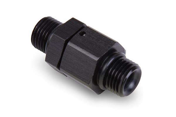 Earl's Performance AN Swivel Unions AT985206ERL Fitting, Coupler, Union, Straight Cut to Straight Cut, Straight, Aluminum, Black Anodized, -6 AN, -6 AN, Swivel, Each thumbnail 2