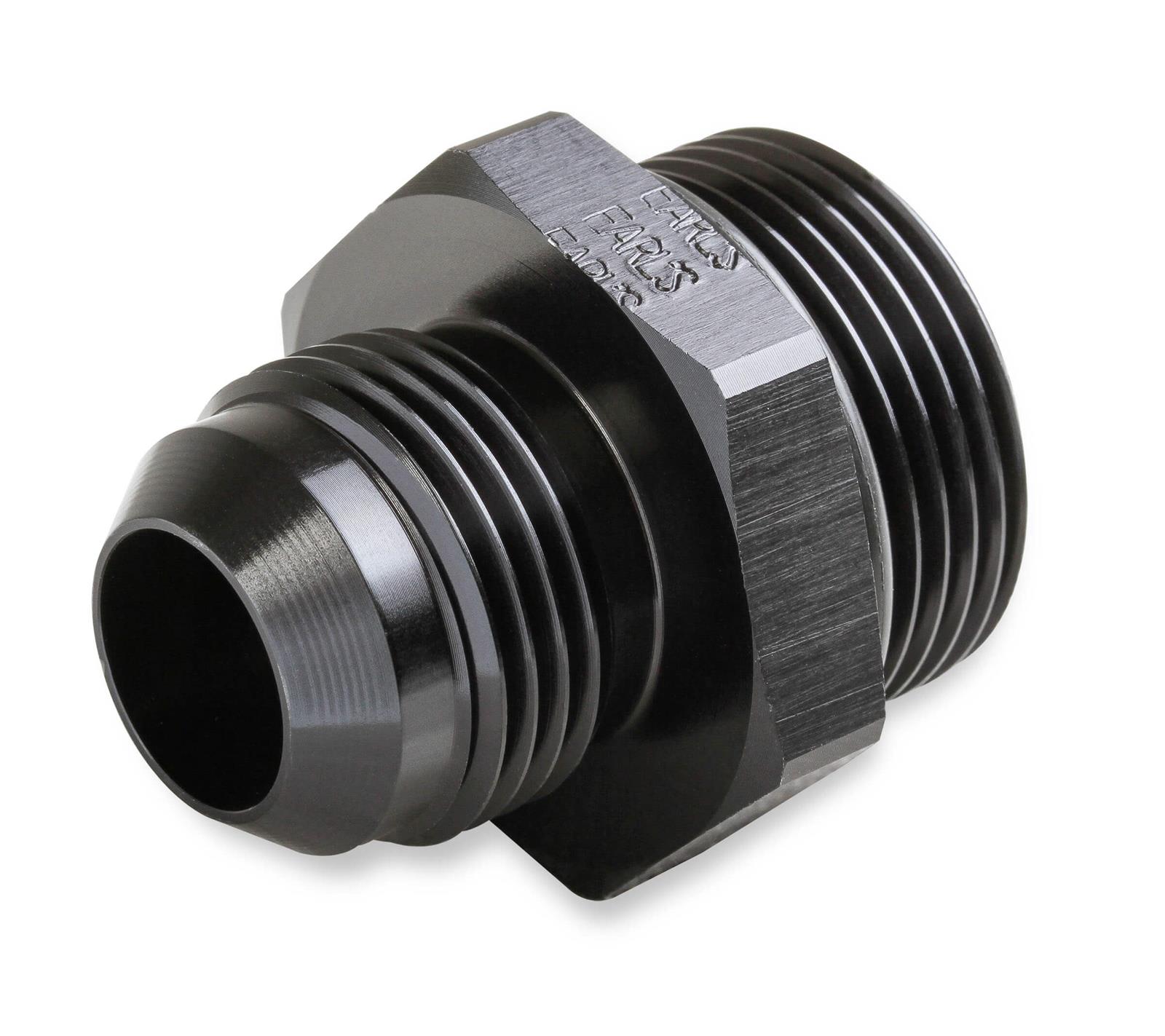 Earl's Performance AN to Straight Cut O-Ring Fittings AT985612ERL Fitting, Adapter, Cut, Straight, Aluminum, Black Anodized, -6 AN, -12 AN, Each thumbnail 3