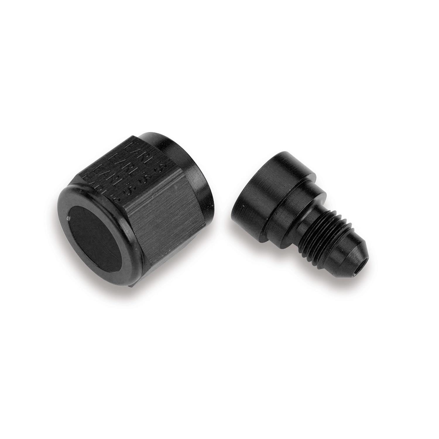 Earl's Performance Reducers AT9892108ERL Fitting, Reducer, AN to AN, Straight, Aluminum, Black Anodized, -10 AN, -8 AN, Each