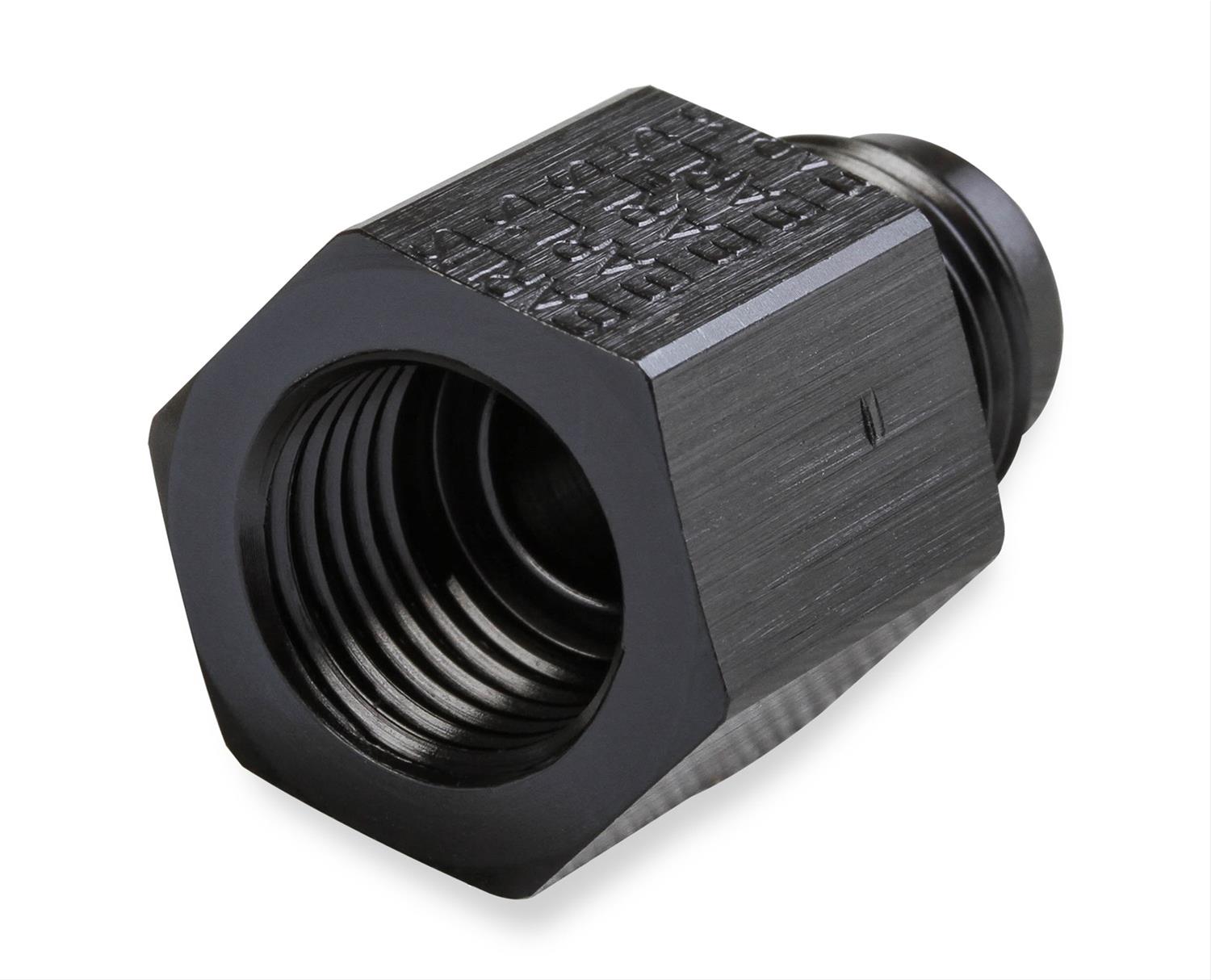 Earl's Performance AN to Metric Adapter Fittings AT9894DBHERL Fitting, Adapter, Threads, Straight, Aluminum, Black Anodized, -6 AN, M14 x 1.5, Each thumbnail 2