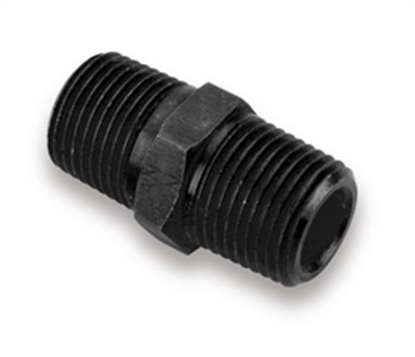 Earl's Performance Couplers AT991103ERL Fitting, Coupler, Union, NPT to NPT, Straight, Aluminum, Black Anodized, 3/8 in. NPT, 3/8 in. NPT, Each thumbnail 2