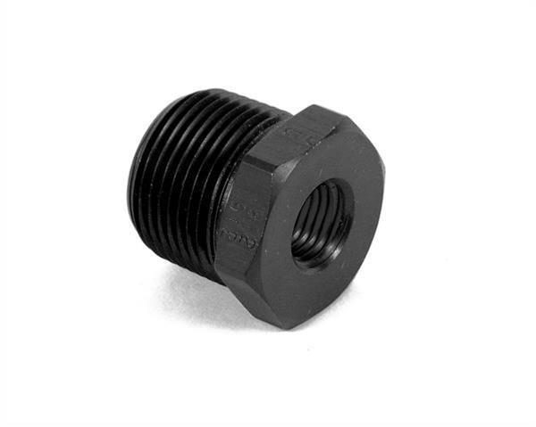 Earl's Performance Reducers AT991201ERL Fitting, Reducer, NPT to NPT, Straight, Aluminum, Black Anodized, 1/4 in. NPT, 1/8 in. NPT, Each thumbnail 2