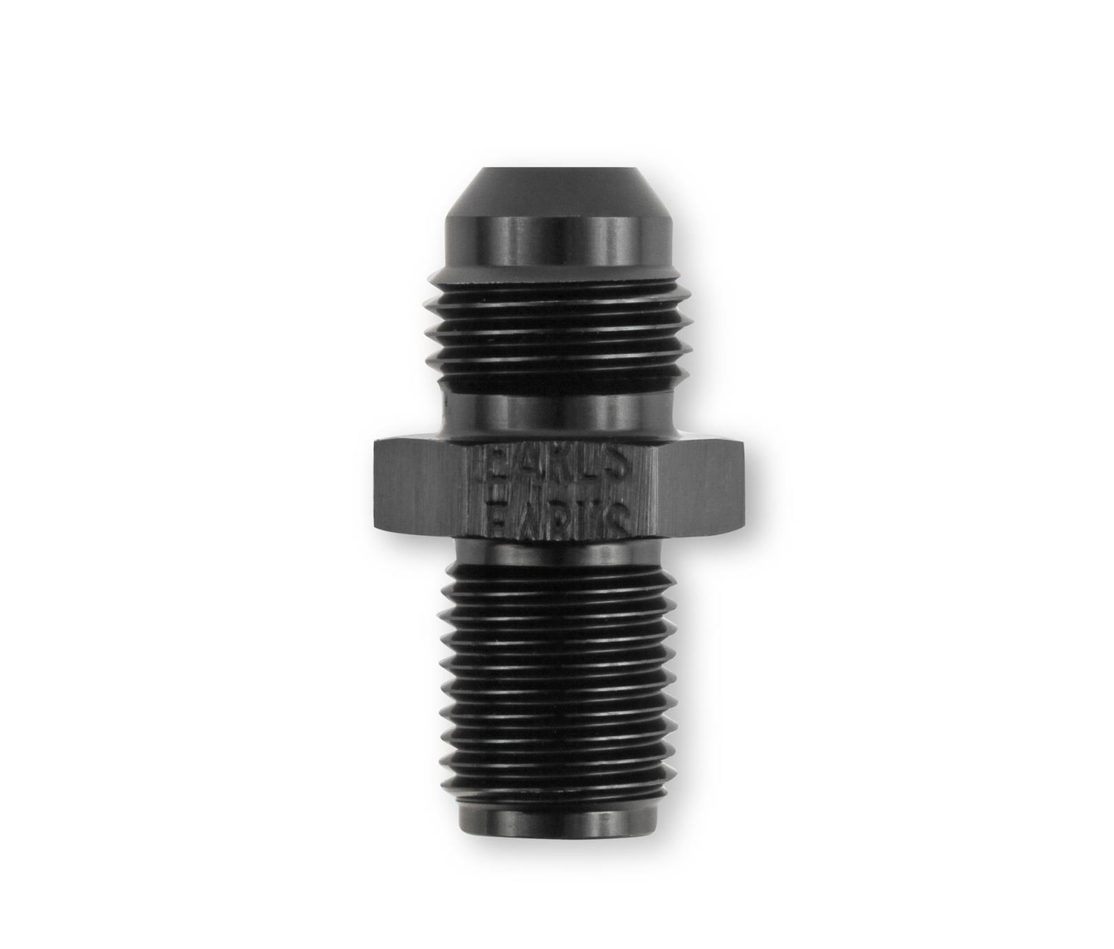 Earl's Performance AN to Inverted Flare Adapter Fittings AT991946LERL Fitting, Adapter, Flare, Straight, Aluminum, Black Anodized, -6 AN, 1/2-20 in. Flare, Each