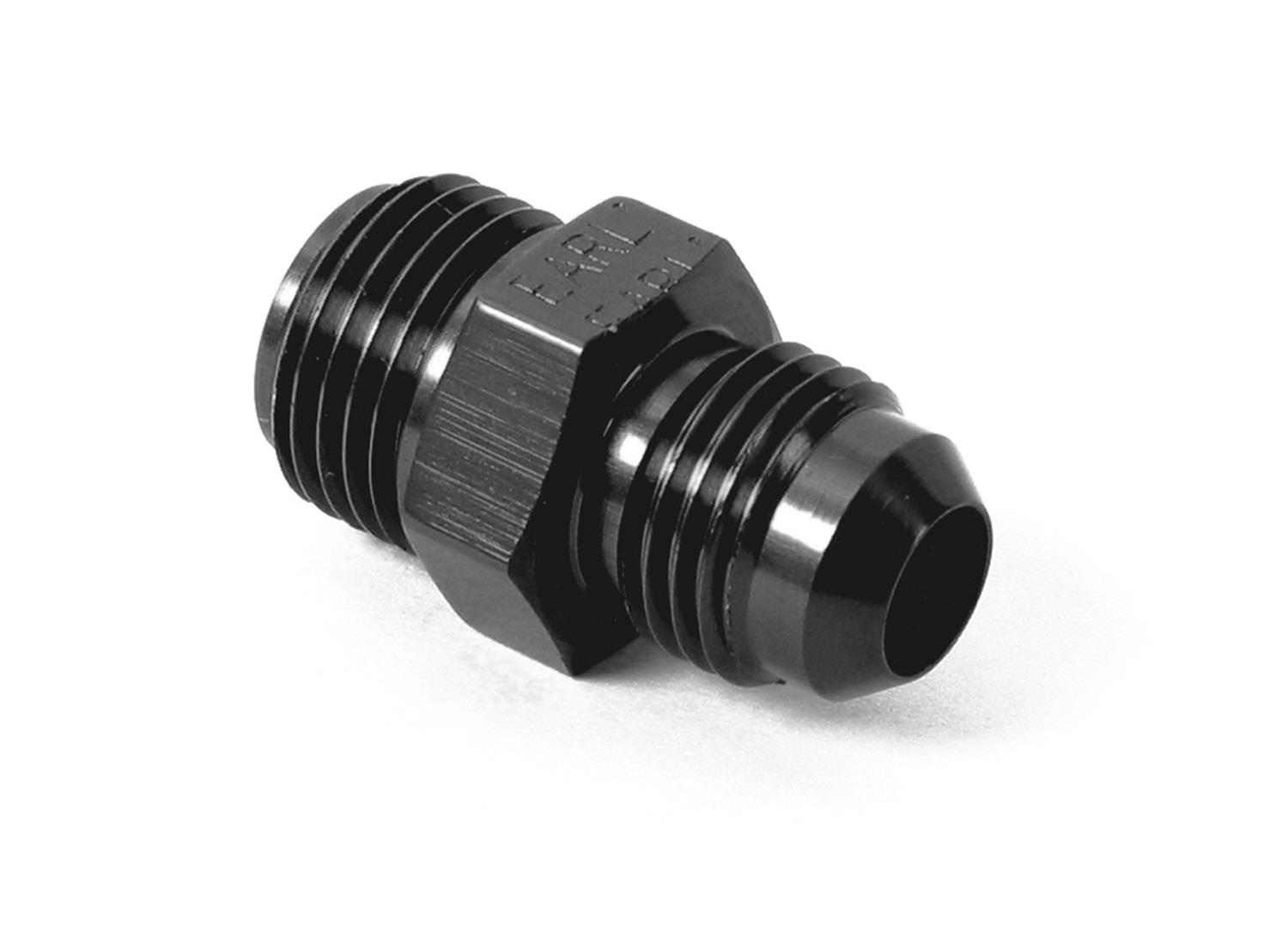 Earl's Performance AN to Inverted Flare Adapter Fittings AT991947ERL Fitting, Adapter, Flare, Straight, Aluminum, Black Anodized, -6 AN, 5/8-18 in. Flare, Each