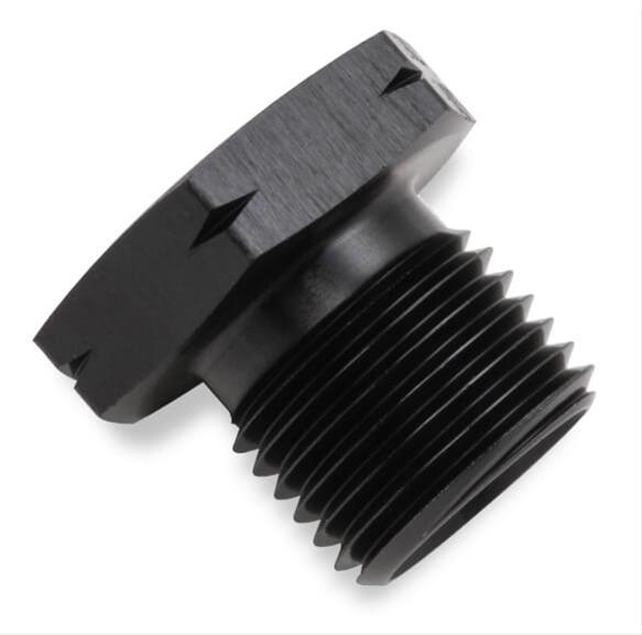 Earl's Performance LS Oil Pressure Gauge Adapter Fittings AT9919AUJERL Fitting, Adapter, NPT to Metric, Straight, Aluminum, Black Anodized, 1/8 in. NPT, M16 x 1.5, Each thumbnail 2