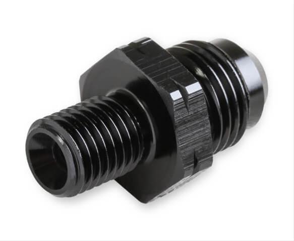 Earl's Performance AN to Metric Adapter Fittings AT9919BFHERL and Adapters, Fittings, Straight, -4 Male AN, M14 x 1.5 Male Metric, Aluminum, Black, Each thumbnail 3