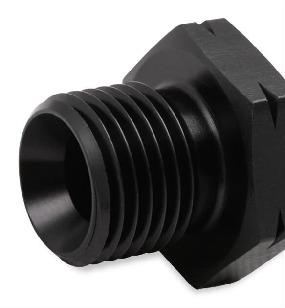 Earl's Performance LS Oil Pressure Gauge Adapter Fittings AT9919BFJERL Fitting, Adapter, AN to Metric Threads, Straight, Aluminum, Black Anodized, -4 AN, M16 x 1.5, Each thumbnail 2