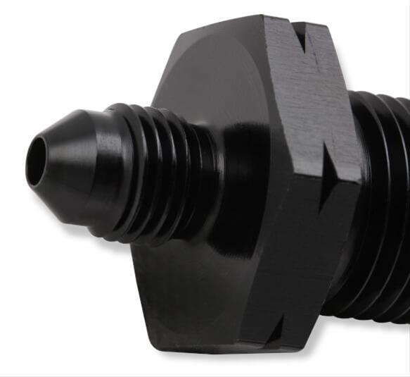 Earl's Performance LS Oil Pressure Gauge Adapter Fittings AT9919BFJERL Fitting, Adapter, AN to Metric Threads, Straight, Aluminum, Black Anodized, -4 AN, M16 x 1.5, Each thumbnail 3