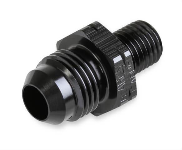 Earl's Performance AN to Metric Adapter Fittings AT9919DFHERL Fitting, Adapter, Threads, Straight, Aluminum, Black Anodized, -6 AN, M14 x 1.5, Each thumbnail 2
