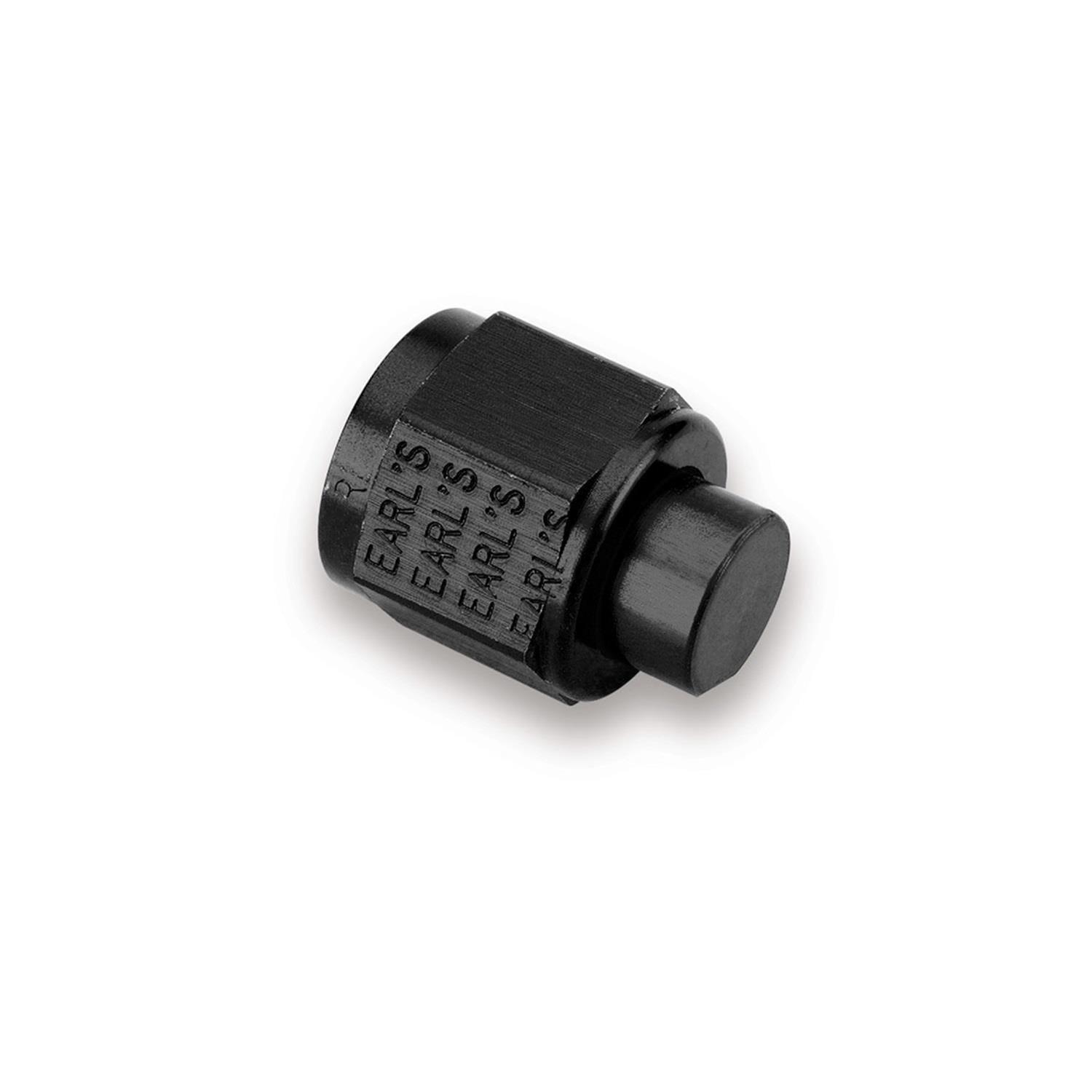 Earl's Performance AN Caps AT992912ERL Fitting, Cap, -12 Female, Aluminum, Black Anodized, Each