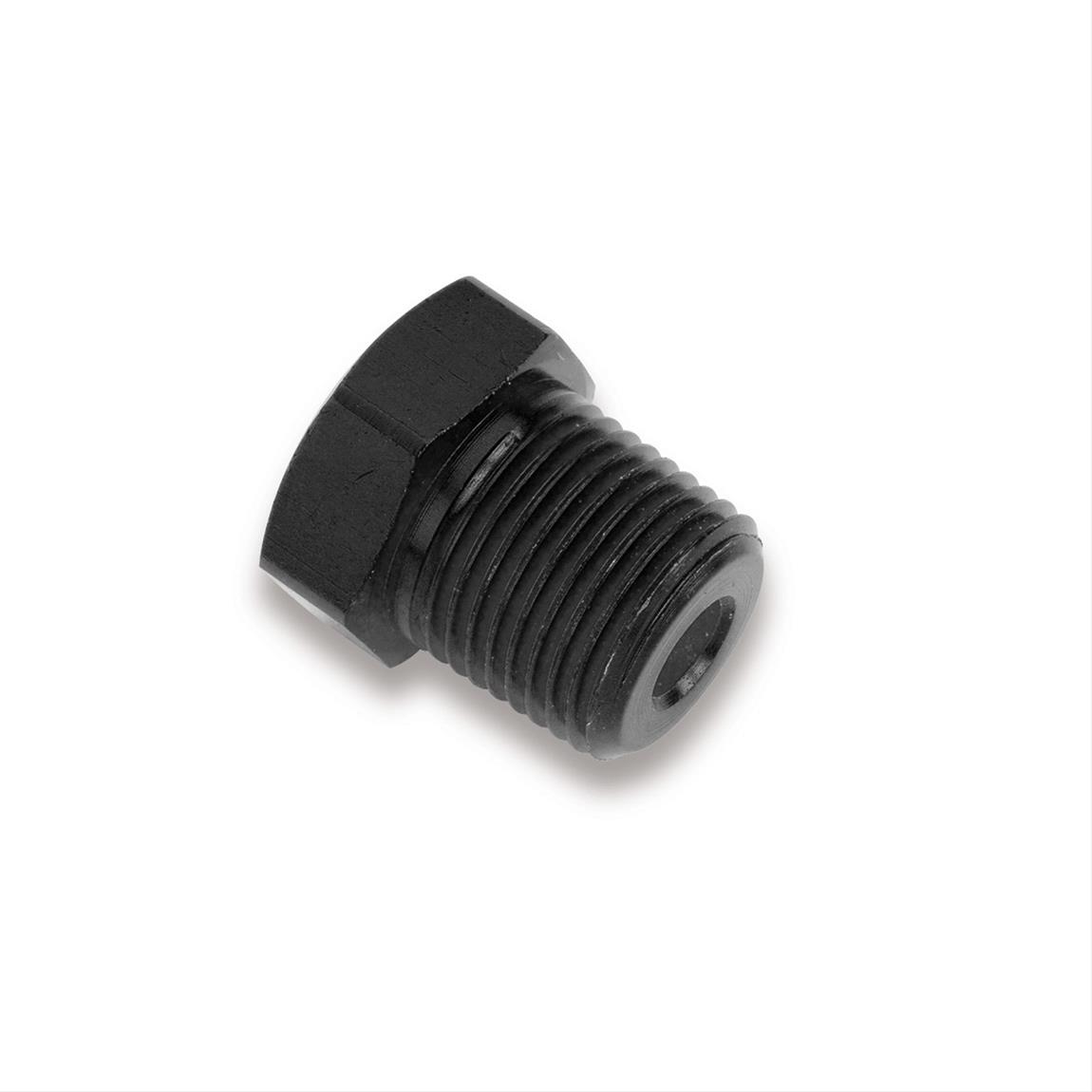Earl's Performance Plugs AT993303ERL Fitting, Plug, 3/8 in. NPT, Male Thread, Aluminum, Black Anodized, Pair thumbnail 2