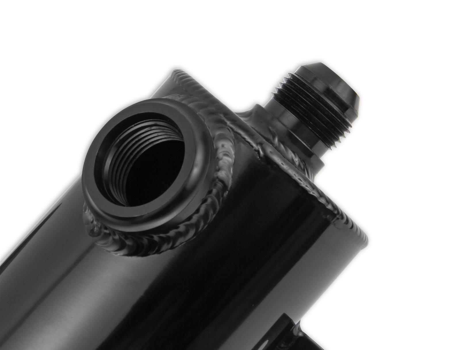 Earl's Performance Breather Tanks CT100ERL Oil Tank, Aluminum, Black Anodized, Single -12 AN ORB, Each thumbnail 6