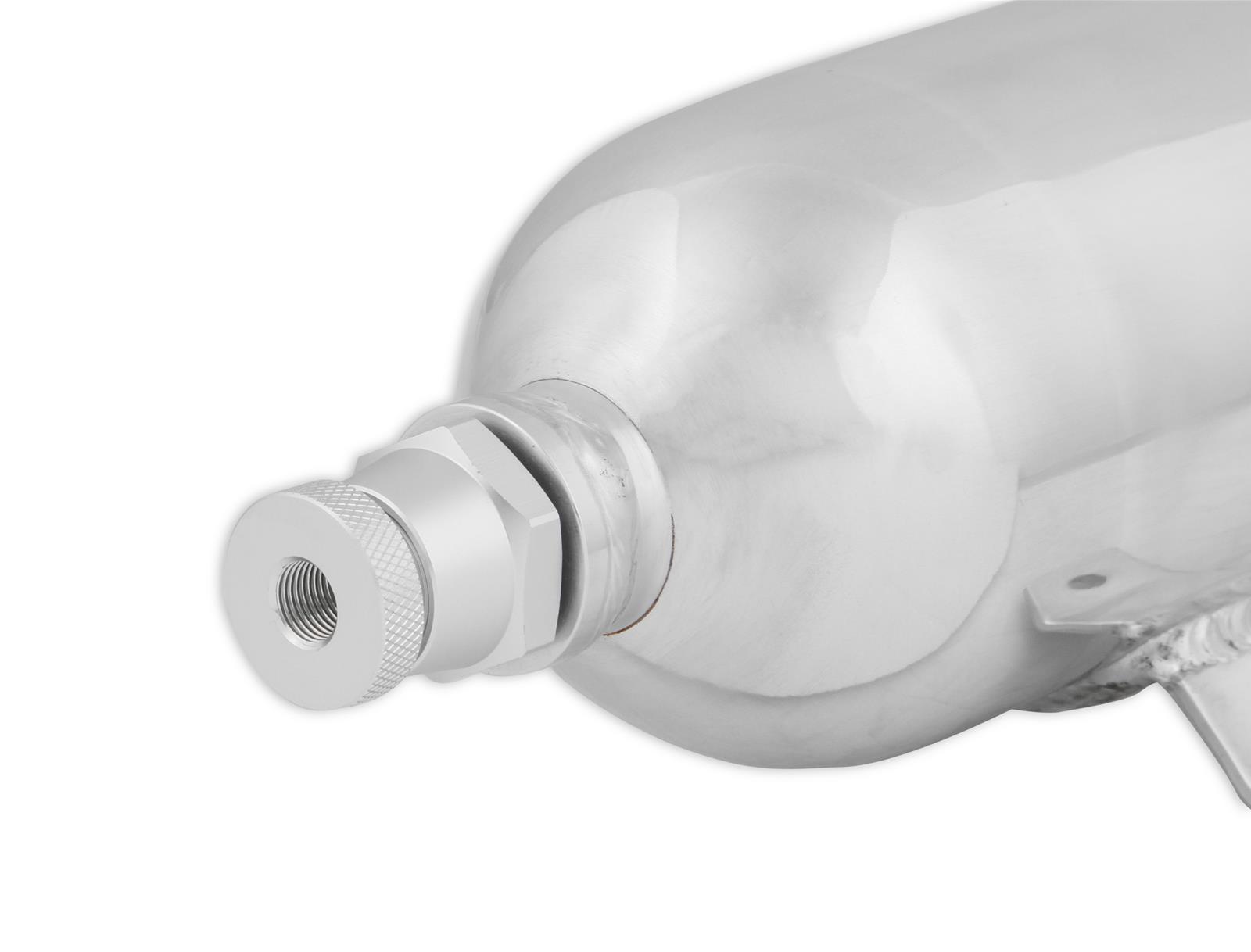 Earl's Performance Breather Tanks CT101ERL Oil Tank, Aluminum, Polished, Dual -12 AN ORB, Each thumbnail 5
