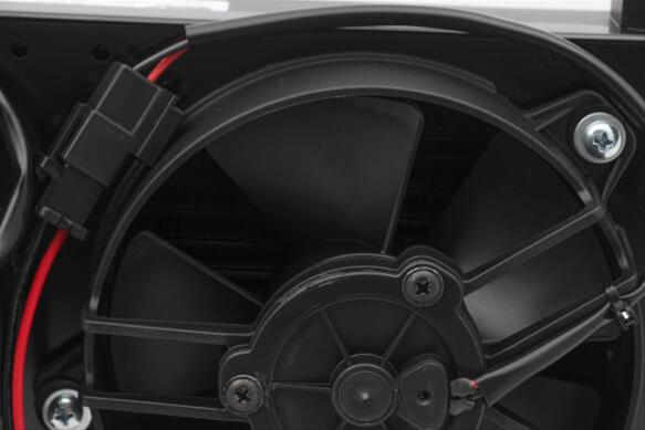Earl's Performance UltraPro Fan Pack Oil Coolers FP820ERL Fluid Coolers, Coolers, X-Wide, Stacked Plate, 20-row, Aluminum, Black, Single Fan, 342 cfm, Each thumbnail 5