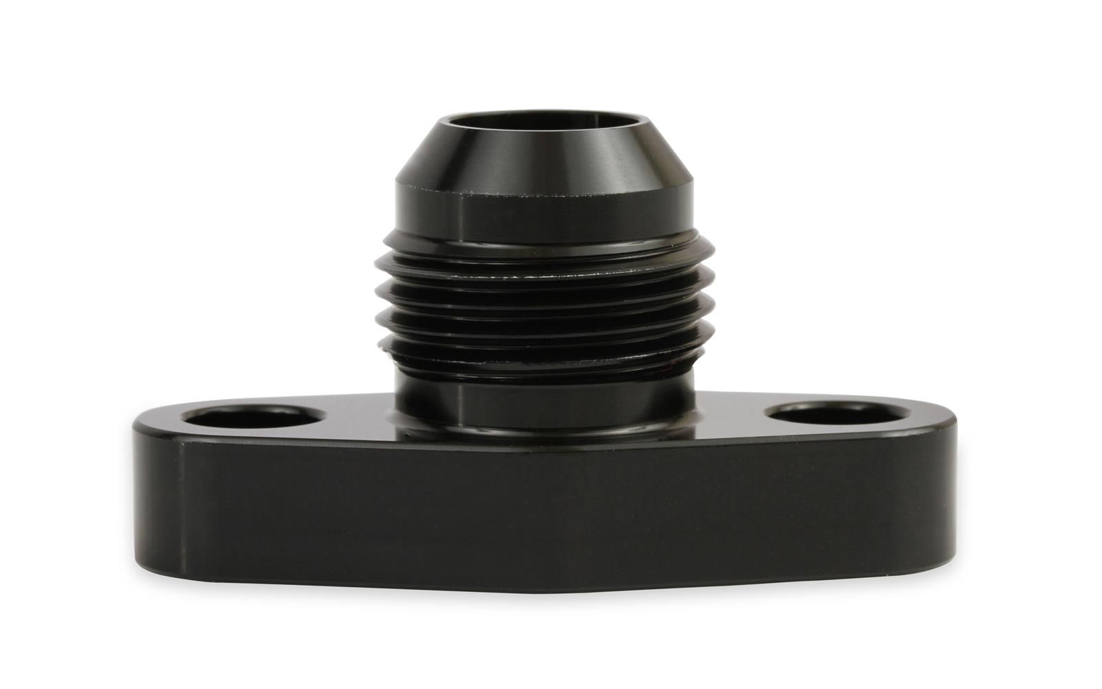 Earl's Performance AN Port Adapters GT0001ERL Fitting, Adapter, Flange to AN, Straight, Aluminum, Black Anodized, -10 AN, -10 AN, Each thumbnail 3
