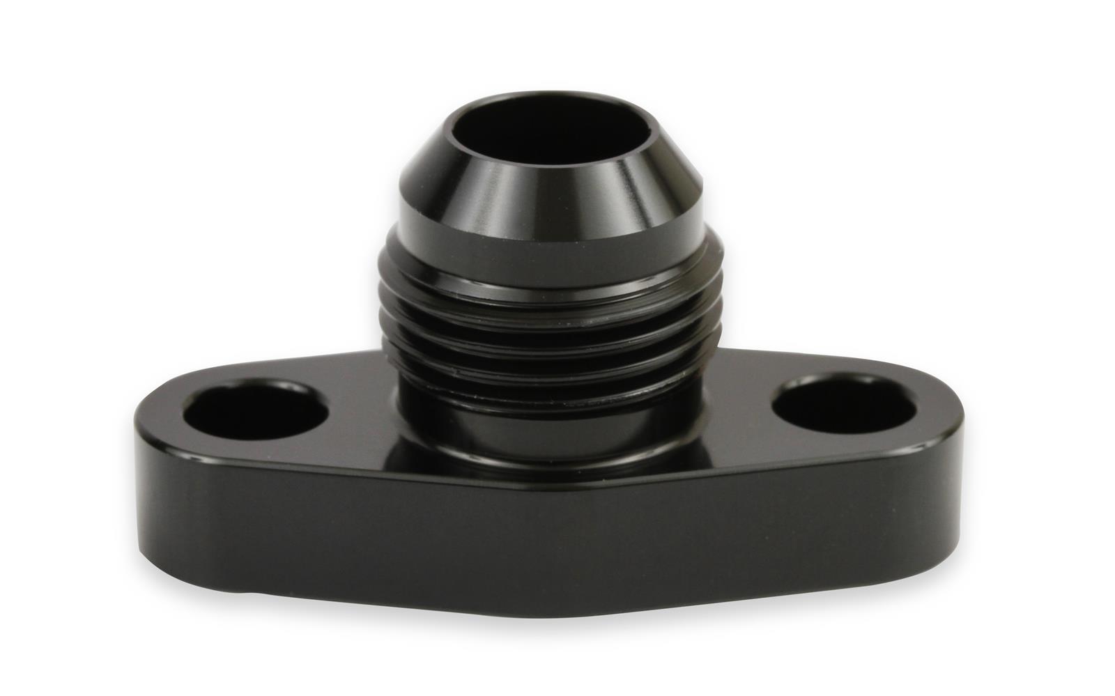 Earl's Performance AN Port Adapters GT0001ERL Fitting, Adapter, Flange to AN, Straight, Aluminum, Black Anodized, -10 AN, -10 AN, Each thumbnail 4