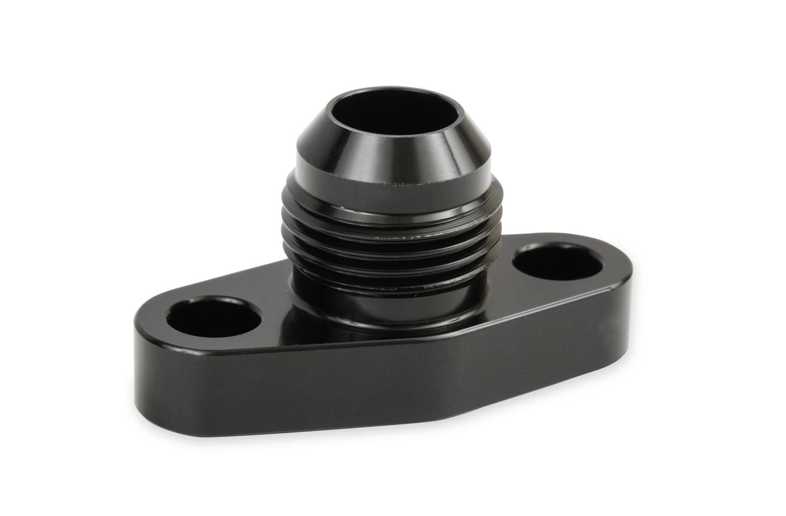 Earl's Performance AN Port Adapters GT0001ERL Fitting, Adapter, Flange to AN, Straight, Aluminum, Black Anodized, -10 AN, -10 AN, Each thumbnail 2