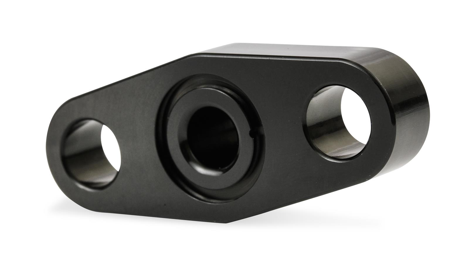 Earl's Performance Turbocharger Oil Flange Fittings GT0003ERL Component, Supply Fitting, Black Anodized, Aluminum, -6 AN Male Threads, Fits T-40, Each thumbnail 5