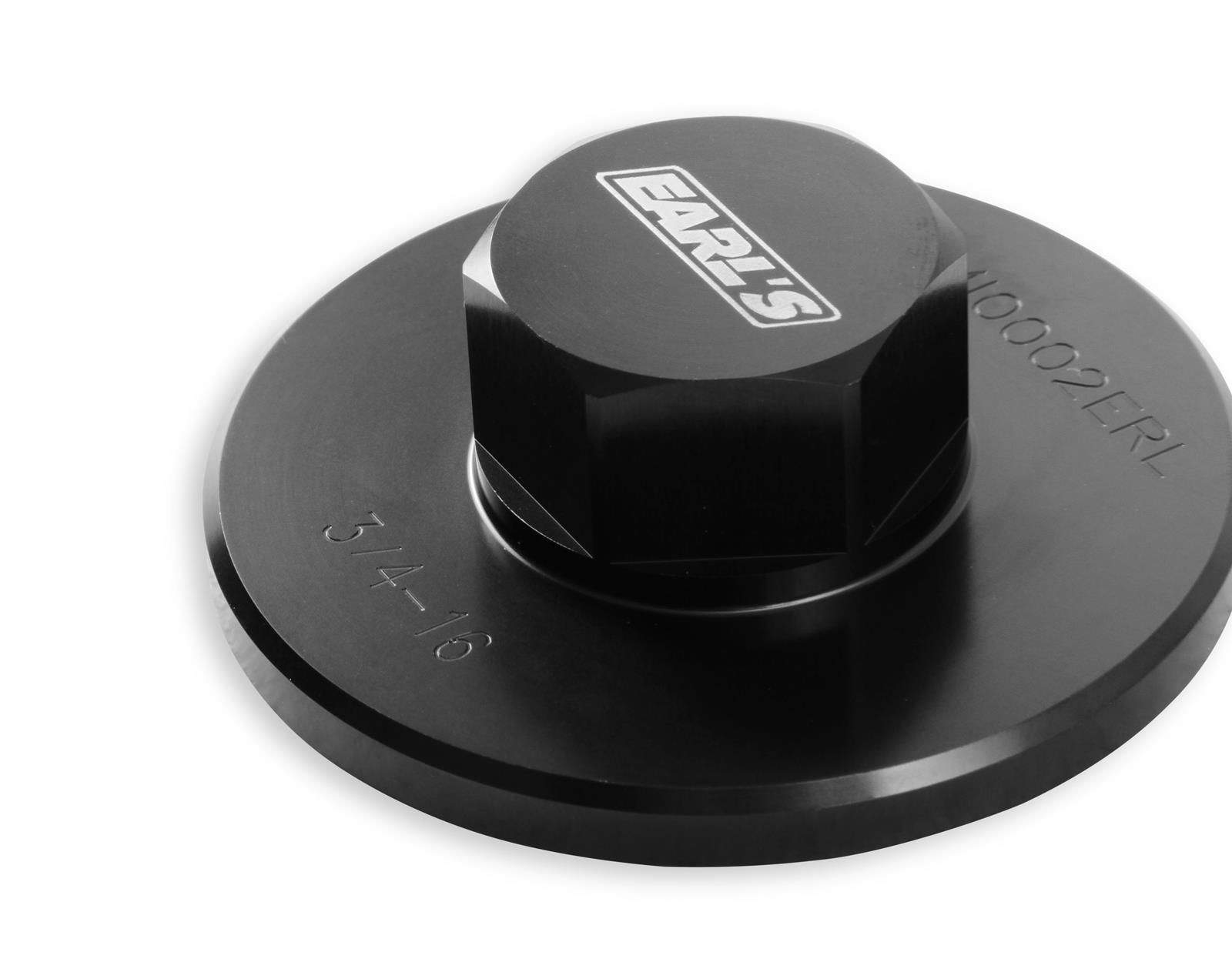Earl's Performance Oil Filter Block-Off Plates HEMI0002ERL Adapter, Filter, Plate, Aluminum, Black, Chrysler, Dodge, Jeep, Each thumbnail 6