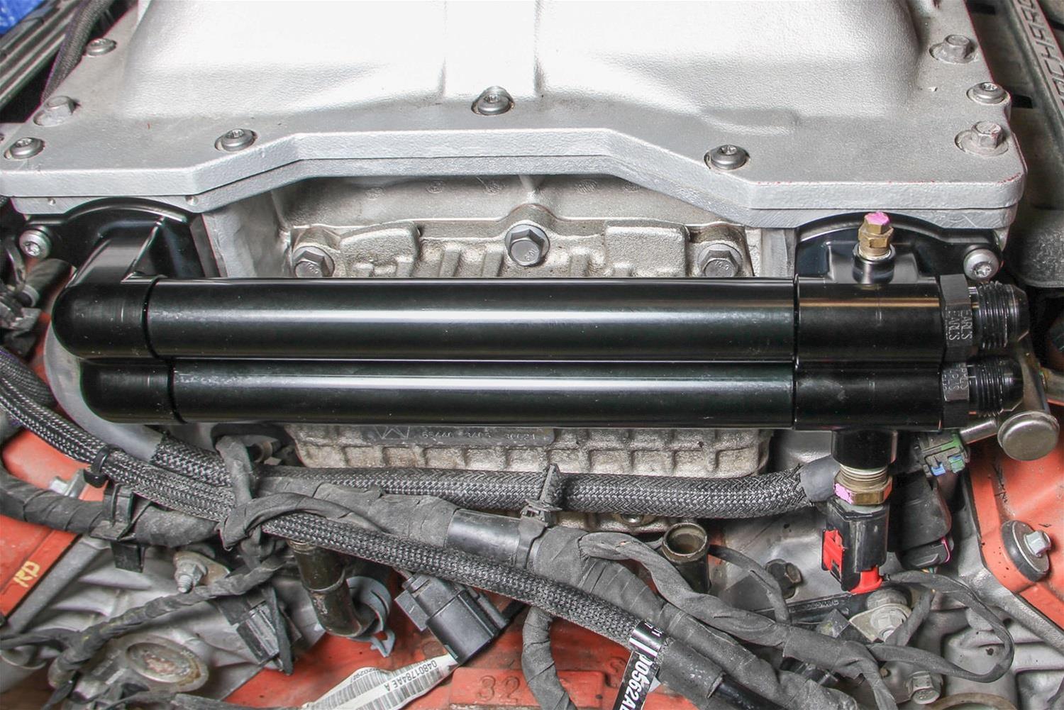 Earl's Performance Gen III Hemi Supercharger Intercooler Manifolds HEMI0005ERL Components, Roots Style, Manifolds, Black, Dodge, Jeep, Ram, 6.2L, Each thumbnail 5
