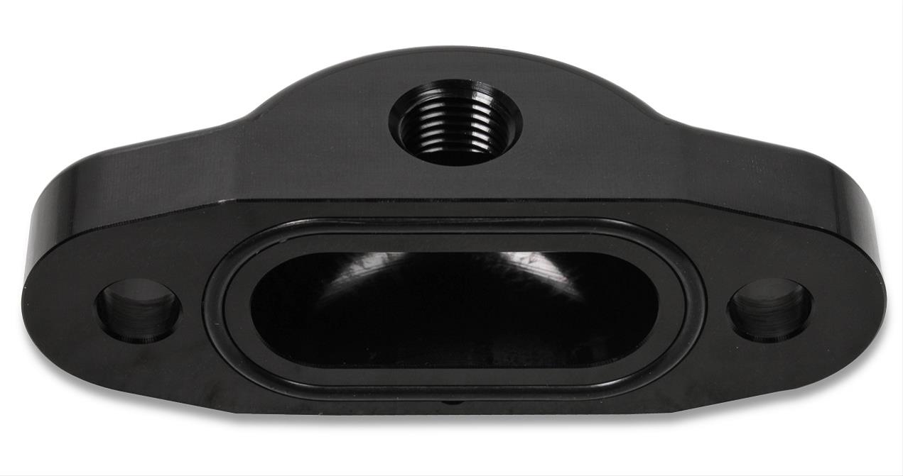 Earl's Performance Oil Cooler Block-Off Plates LS0020ERL Plate, Billet Aluminum, Black Anodized, 1/8 in. NPT Port, Chevrolet, LS, Each