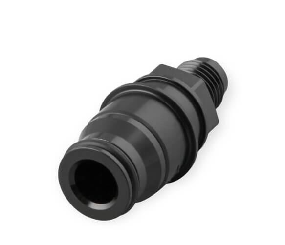 Earl's Performance Clutch Adapter Fittings LS0024ERL Fitting, Quick-disconnect, Straight, Male -4 AN, Aluminum, Black Anodized, Each thumbnail 5