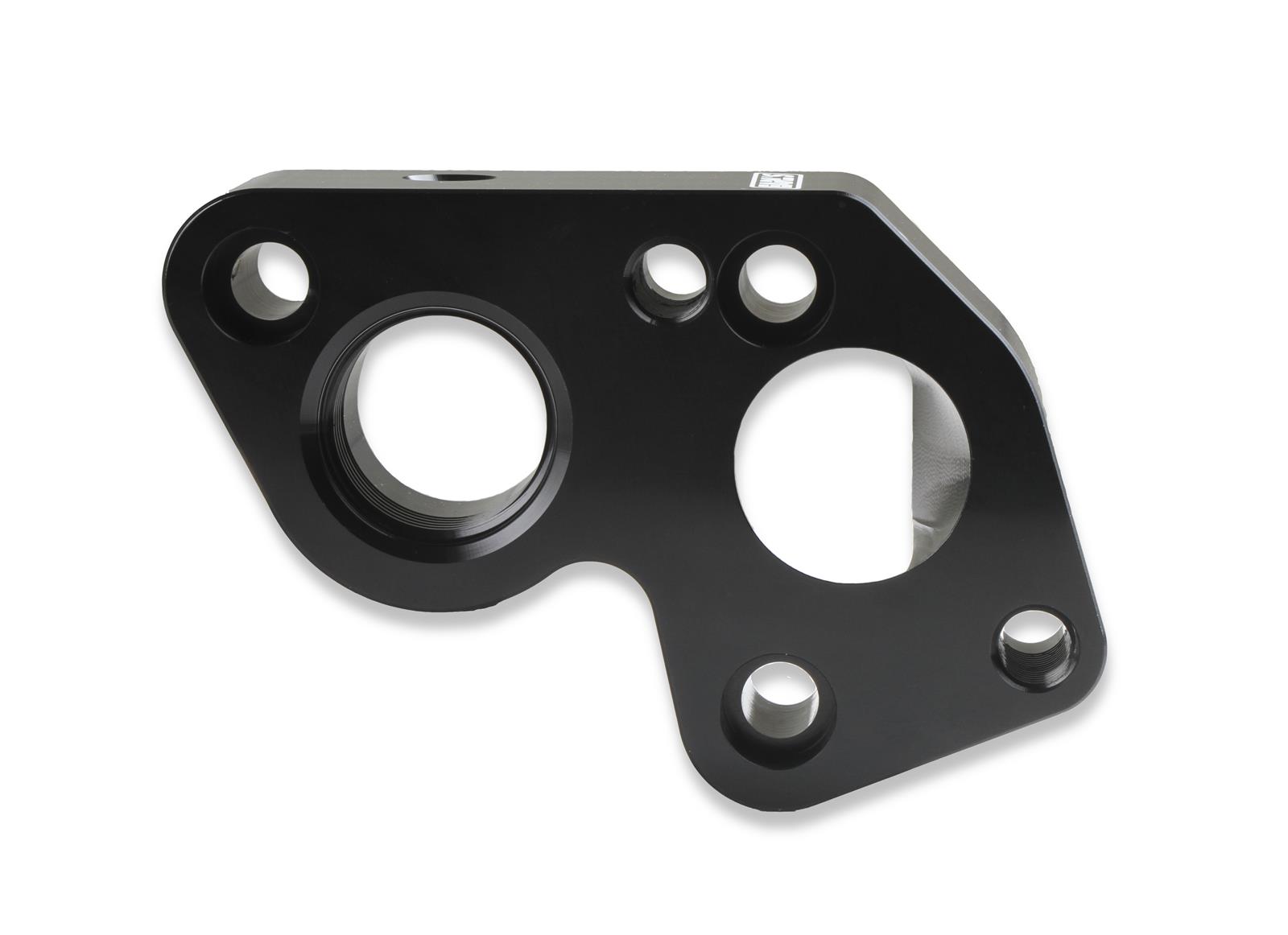 Earl's Performance Electric Water Pump Block Adapters LS0025ERL Adapters, Billet Aluminum, Black Anodized, Chevrolet, Big to LS Engine, Pair thumbnail 3