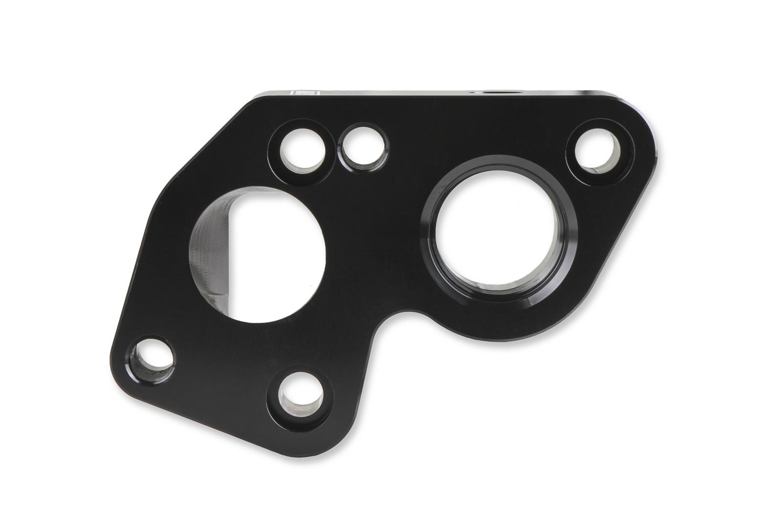 Earl's Performance Electric Water Pump Block Adapters LS0025ERL Adapters, Billet Aluminum, Black Anodized, Chevrolet, Big to LS Engine, Pair thumbnail 6