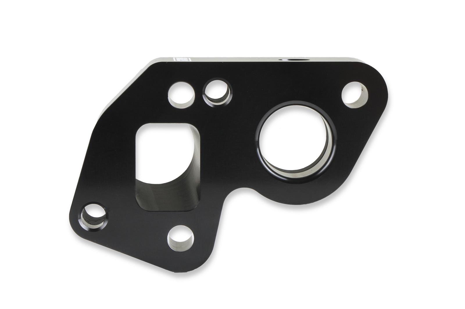 Earl's Performance Electric Water Pump Block Adapters LS0025ERL Adapters, Billet Aluminum, Black Anodized, Chevrolet, Big to LS Engine, Pair thumbnail 5