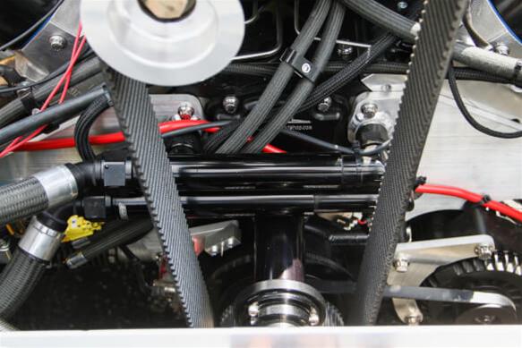 Earl's Performance Adjustable Coolant Crossover Tubes LS0035ERL Water Pump Crossover, Billet Aluminum, -12 AN Female Inlets, -16 AN Male Outlet, Black Anodized, Adjustable, Each thumbnail 7