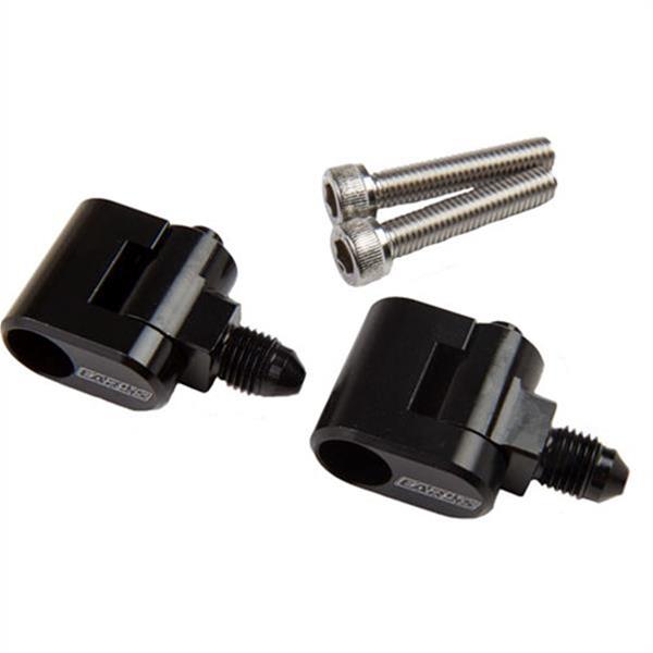 Earl's Performance LS Steam Vent Adapters LS9804ERL Coolant Crossover Components, Adapters, Fitting Type, Male Swivel Elbow, -4 AN Size, Aluminum, Black Anodized, Chevy, LS, Pair thumbnail 2