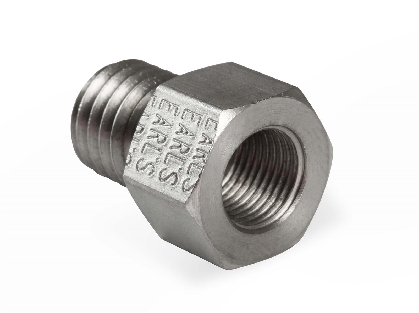 Earl's Performance LT Gen-V Oil Pressure Gauge Adapter Fittings LT0001ERL and Adapters, Fitting, Straight, 1/8 in. NPT Female NPT, M12 x 1.75 Male Metric, Stainless, Natural, Each thumbnail 5