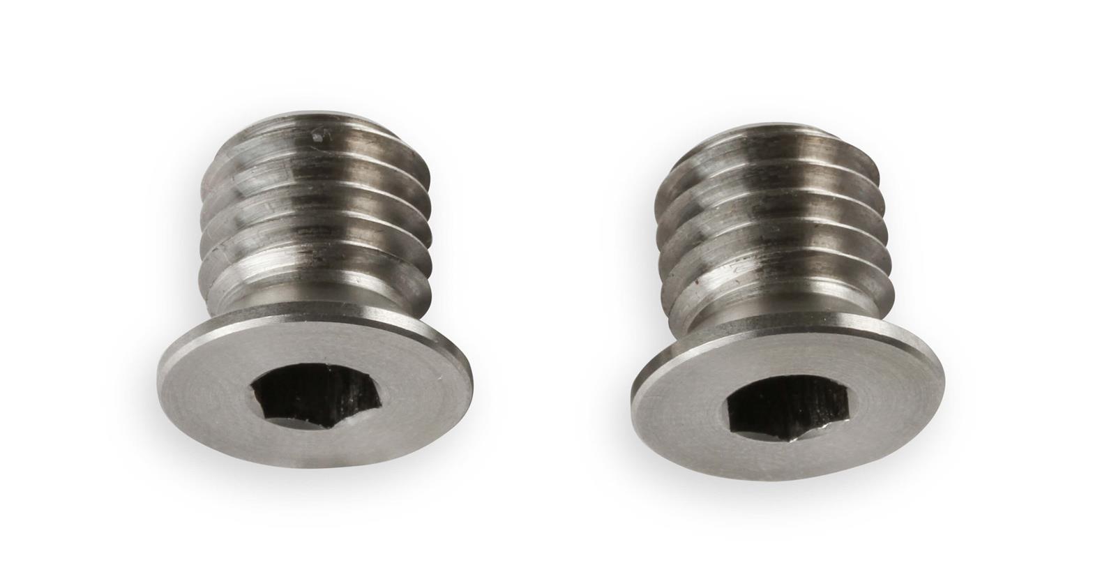 Earl's Performance Plugs LT0002ERL Fitting, Plug, Vacuum Pump, 12mm x 1.75, Male Thread, Stainless Steel, Natural Finish, Pair thumbnail 4