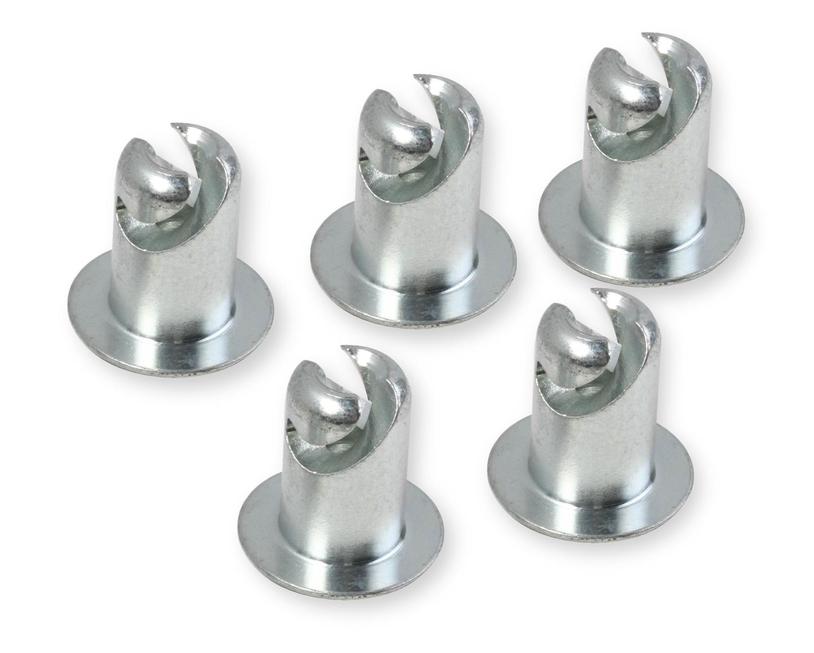 Earl's Performance Quarter-Turn Fasteners PAN6400-ERL Quick Fasteners, Quarter-Turn, Fastener Head, Oval Slotted, Steel, Zinc Plated, 7/16 in. Shank Diameter, 0.400 in. Shank Length, Set of 5