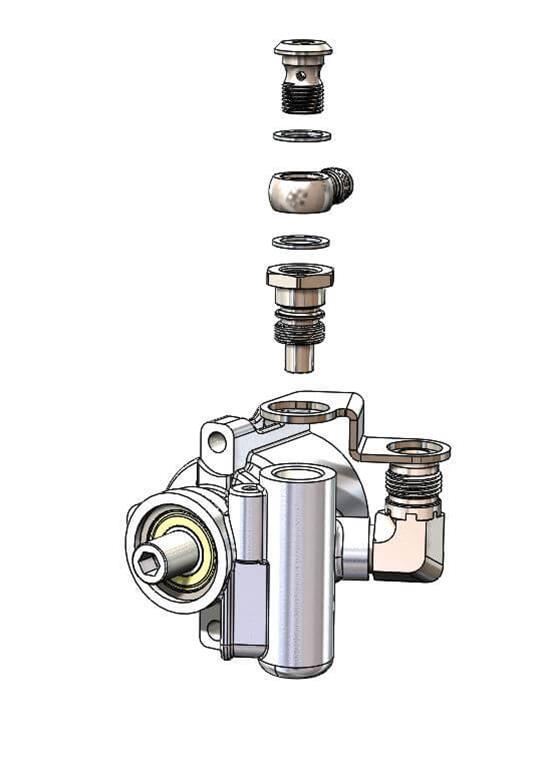 Earl's Performance Power Steering Adapter Fittings PS0001ERL Fittings, Remote Reservoir Kit For Saginaw Type II Pump with 5/8 in. Hose Barb Inlet, Kit thumbnail 8