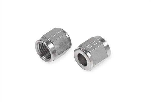 Earl's Performance Tube Nuts SS581806ERL Nuts, Stainless Steel, Natural, -6 AN Female Threads, Pair