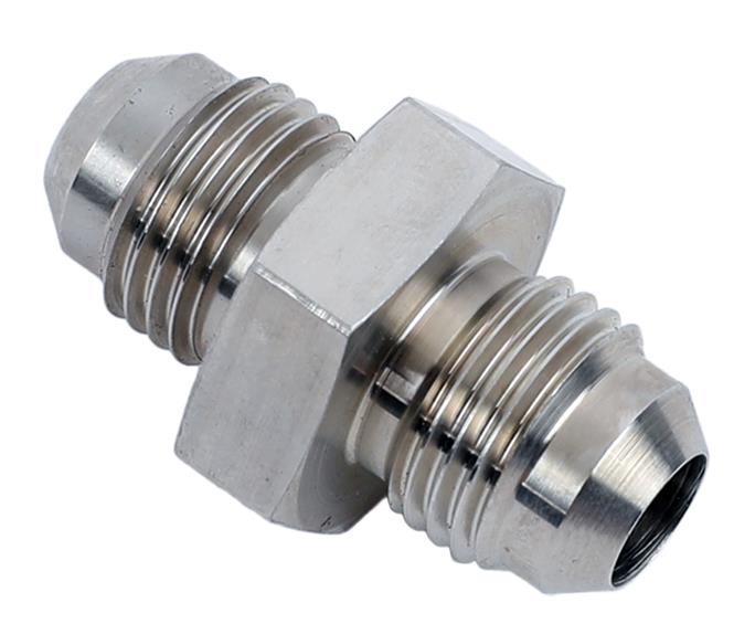 Earl's Performance Couplers SS981506ERL Fitting, Coupler, Union, AN to AN, Straight, Stainless Steel, Natural, -6 AN, -6 AN, Each thumbnail 2