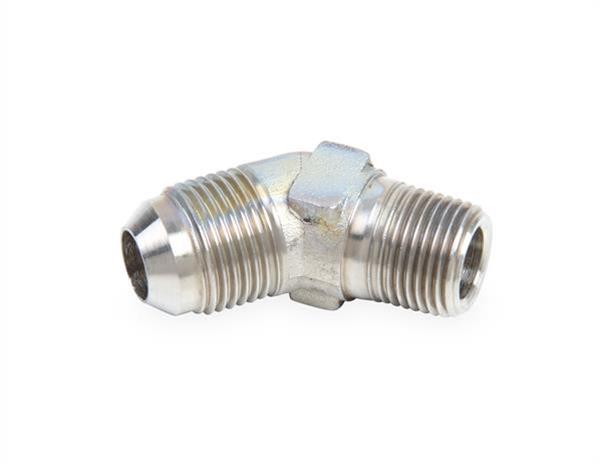 Earl's Performance AN to NPT Adapter Fittings SS982303ERL Fitting, Adapter, NPT, 45 Degree, Stainless Steel, Natural, -3 AN, 1/8 in. NPT, Each thumbnail 2