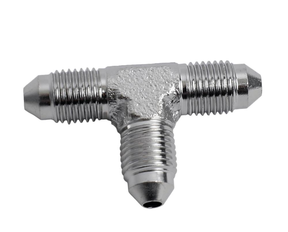 Earl's Performance Tee Adapter Fittings SS982403ERL Fittings, Fittings, Stainless Steel, Natural, -3 AN Male Threads, Each thumbnail 2