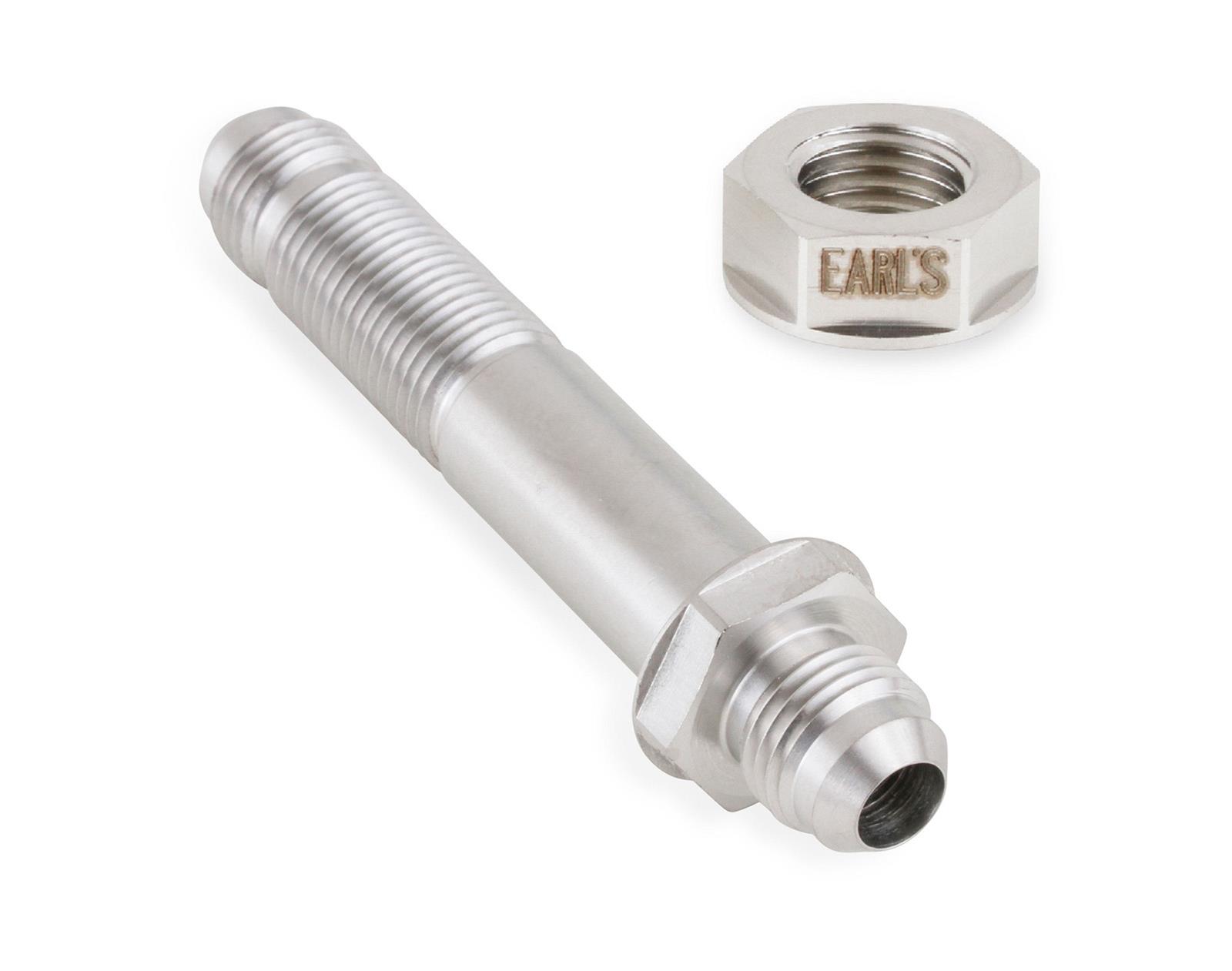 Earl's Performance Bulkhead Adapter Fittings SS983506ERL Fitting, Union, Straight, -6 AN, 3.656 in. Length, Through Frame Style, Stainless Steel, Each thumbnail 4