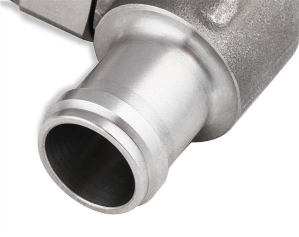 Earl's Performance Hose Barb to Pipe Thread Adapters SS988409ERL Fitting, Adapter, NPT Barb, 90 Degree, Stainless Steel, Natural, 5/8 in., 3/4 in., Swivel, Each thumbnail 4