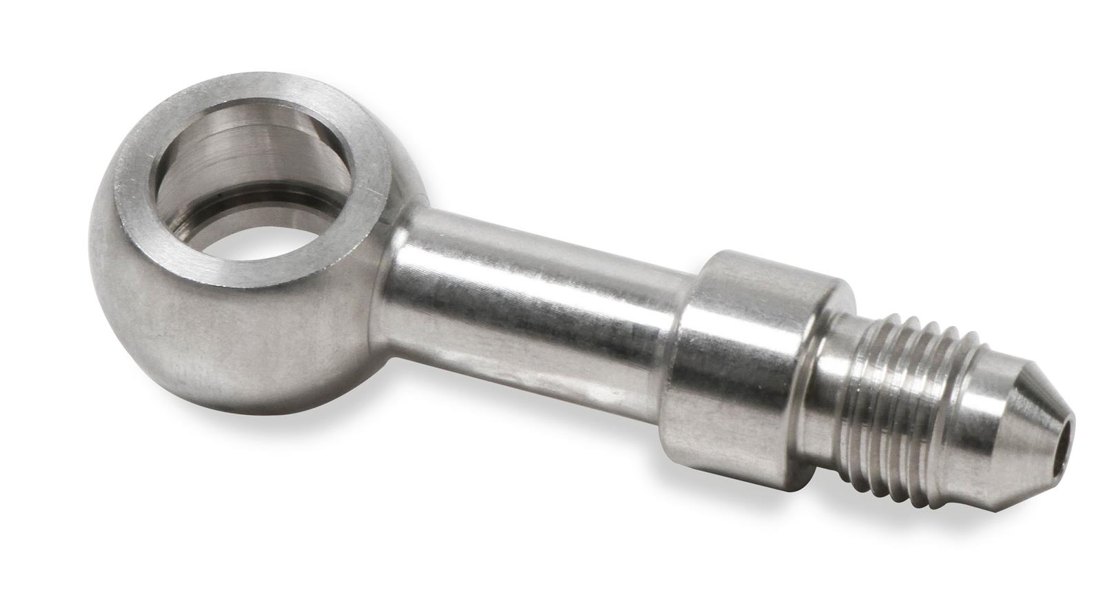 Earl's Performance Brake System Adapters SS9976003ERL Fittings, Adapters, Straight, 3/8 in./10mm Banjo Adapter, -3 AN Male AN, Stainless Steel, Natural, Each