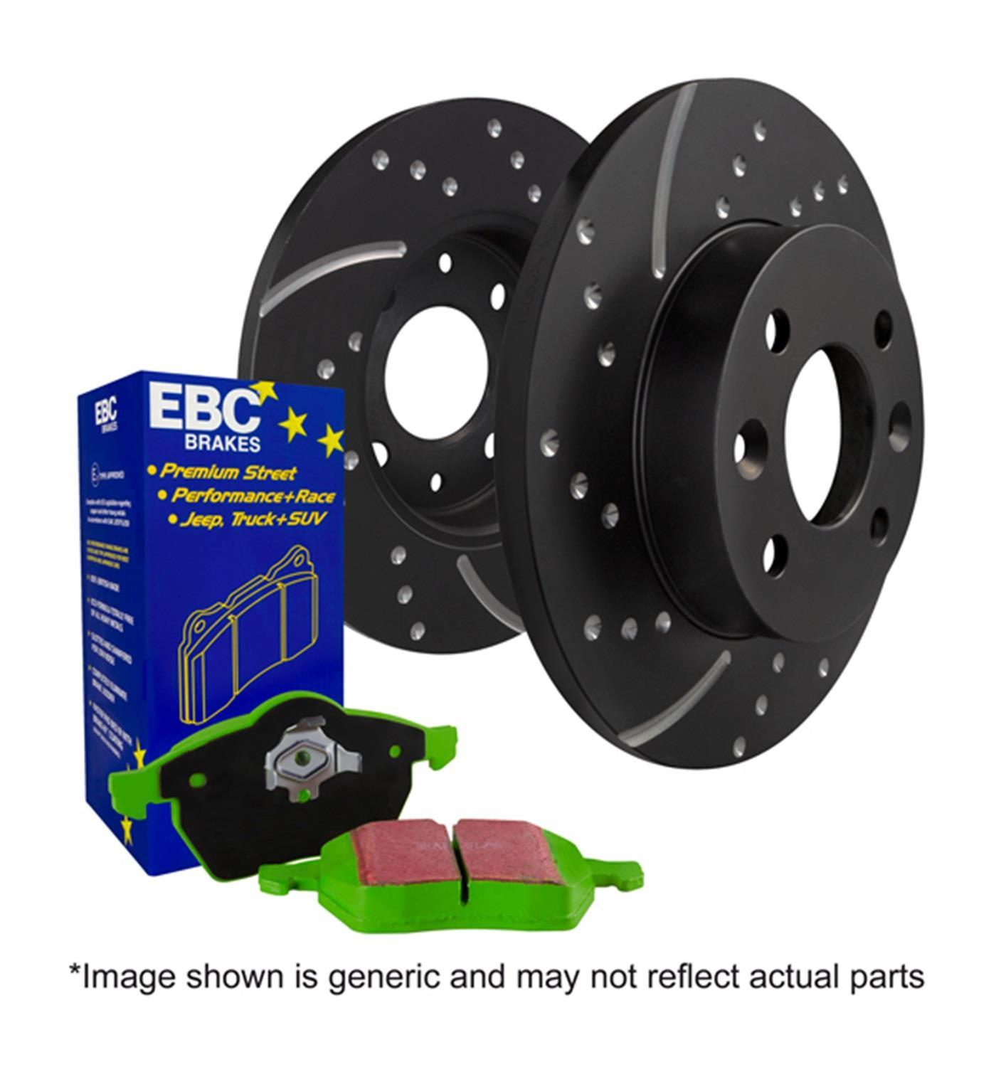 EBC S10 Brake Pad and Rotor Kit (1x ebcDP22287, 1x ebcGD7798) thumbnail 2