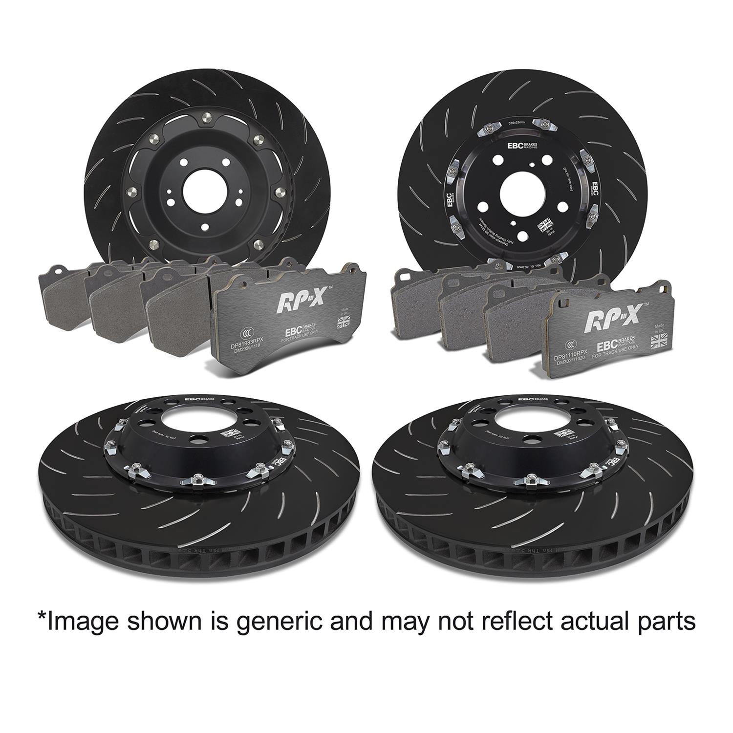 EBC Stage 30 Kits RP-X Brake Pads and SG2 Rotors S30KF1004 Disk Kit, DP82127RPX+SG2FC1877