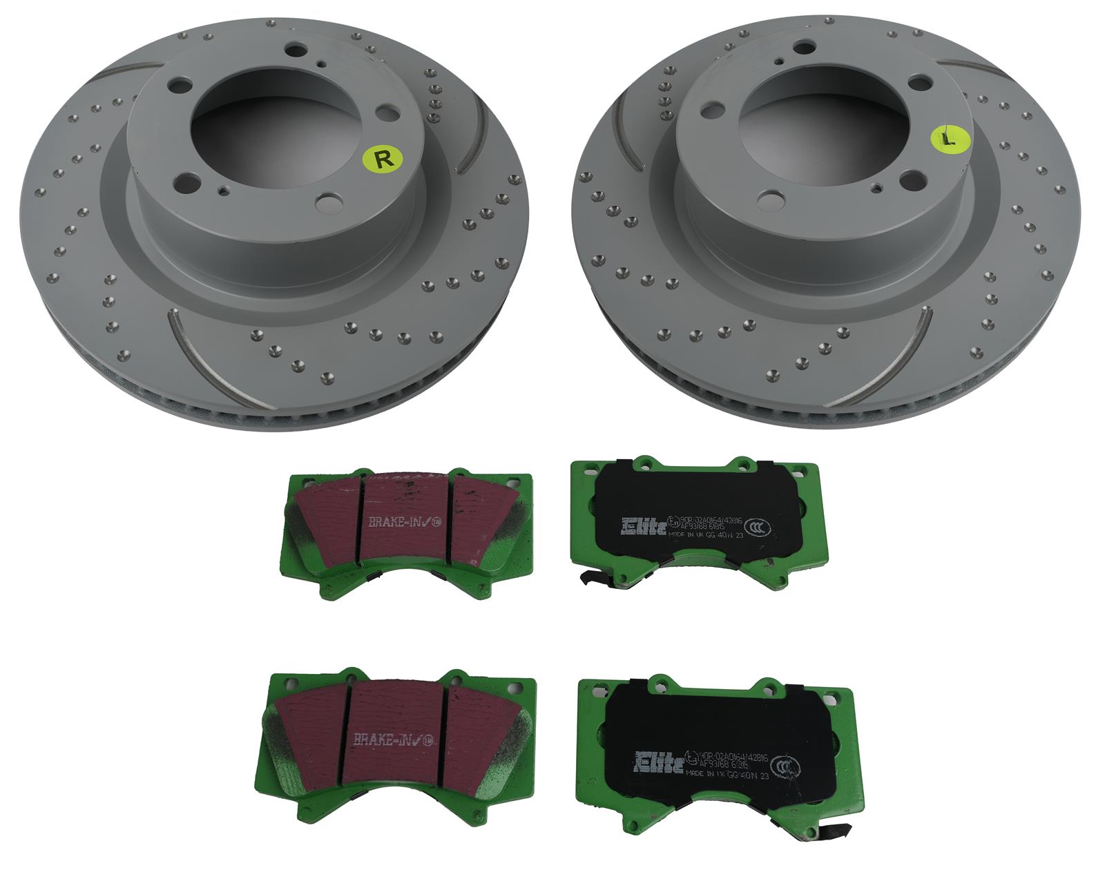 EBC® S3KF1191 - Stage 3 Truck And SUV Dimpled And Slotted Front Brake Kit - View #4