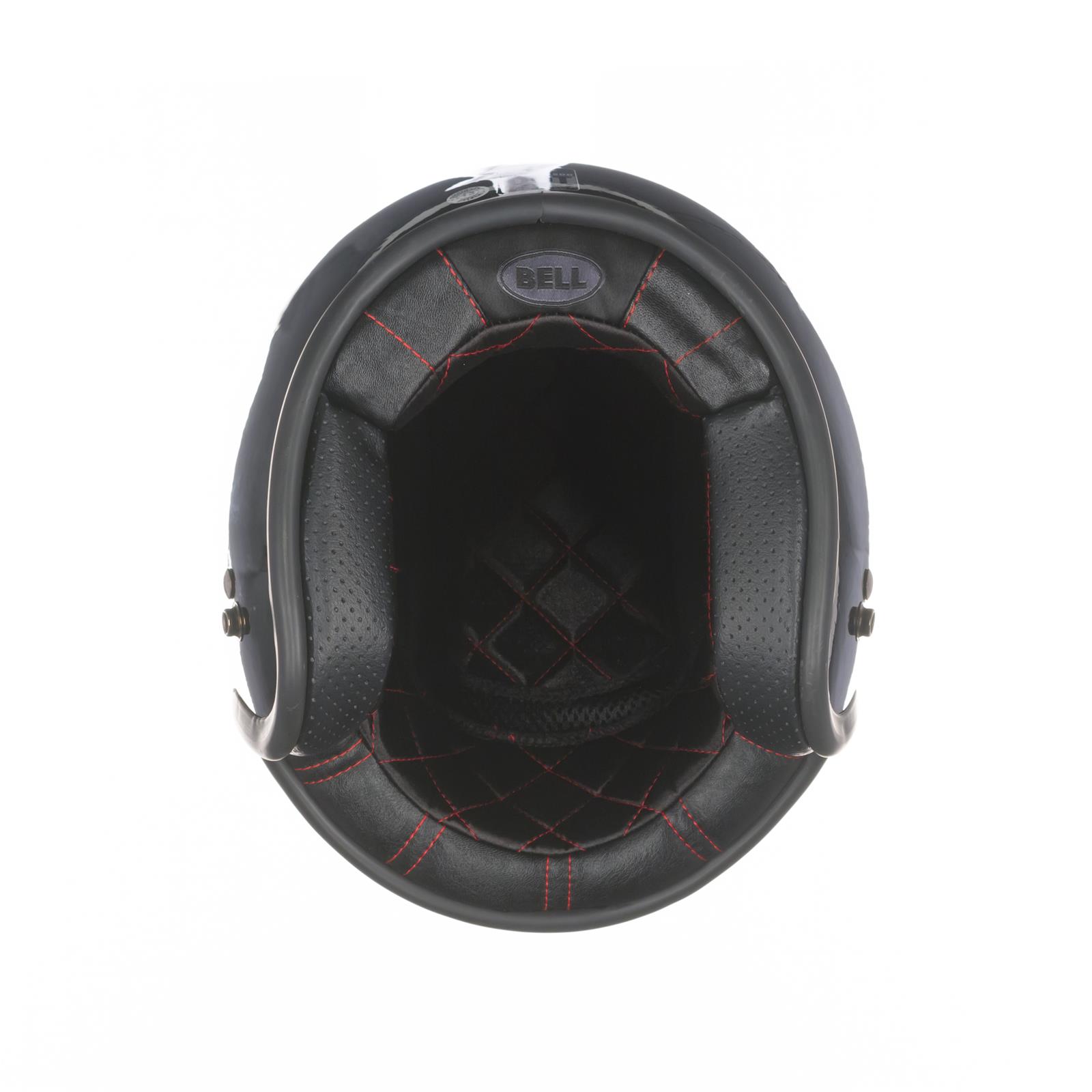 american flag icon helmet Hot Leathers HLT68 American Flag Black Glossy Motorcycle Skull Cap Half Helmet DOT Approved main image 0